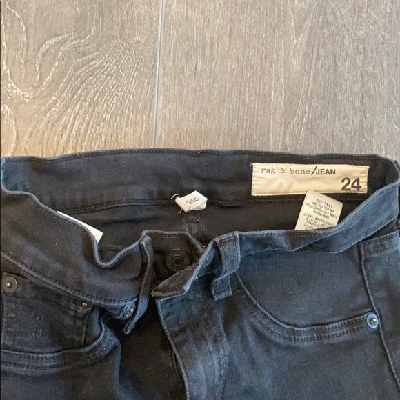 Rag and bone jean black size 24 - Picture 2 of 2